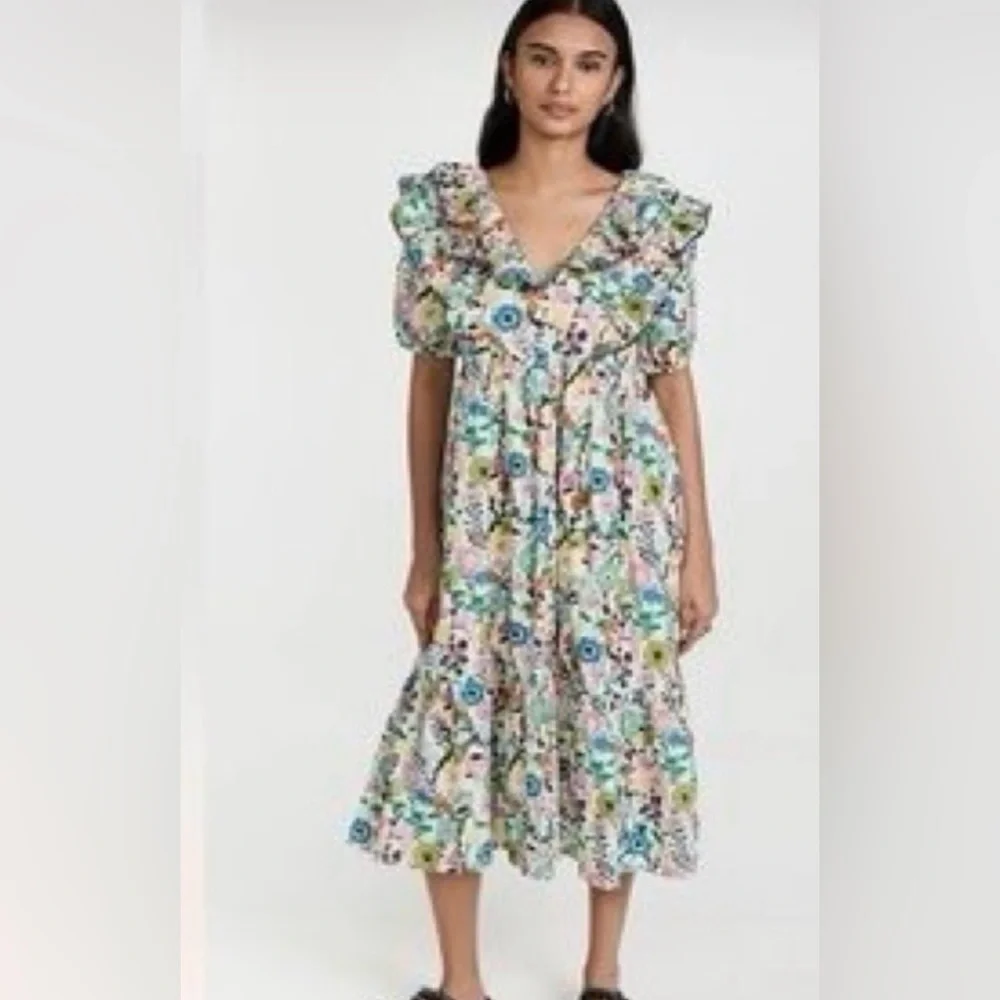 Ro’s Garden Floral Midi Dress - Picture 1 of 6